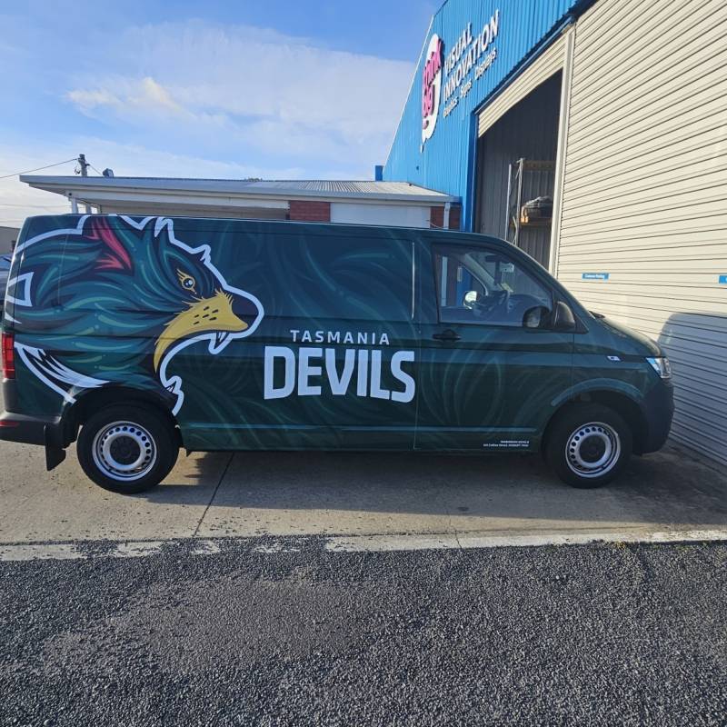 Tasmania Devils van signage