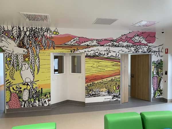 Hospital wall graphics childrens ward