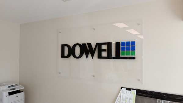 Dowell Acrylic Sign Web