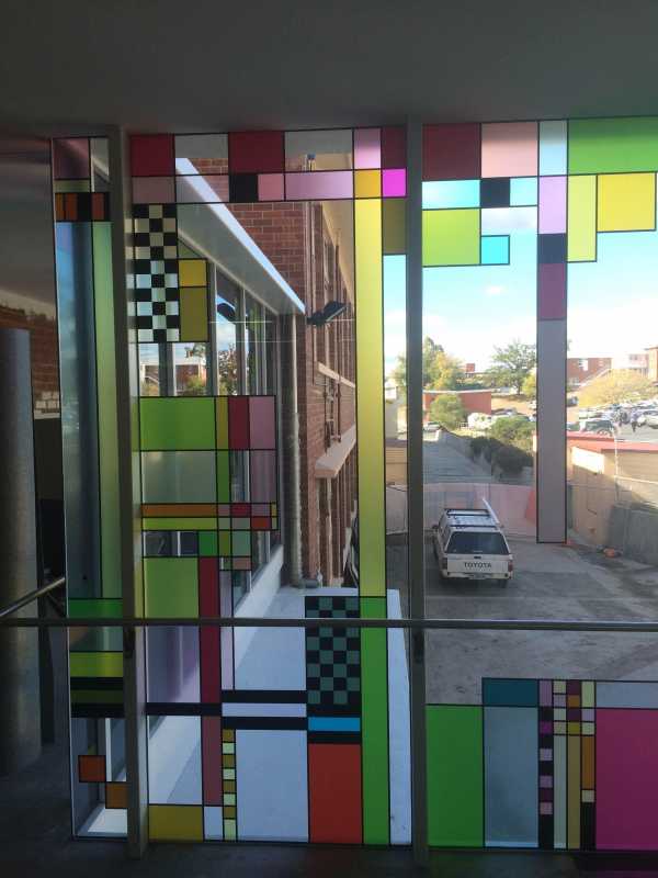 The 4Rd Door Newtown High Printed Window Graphics