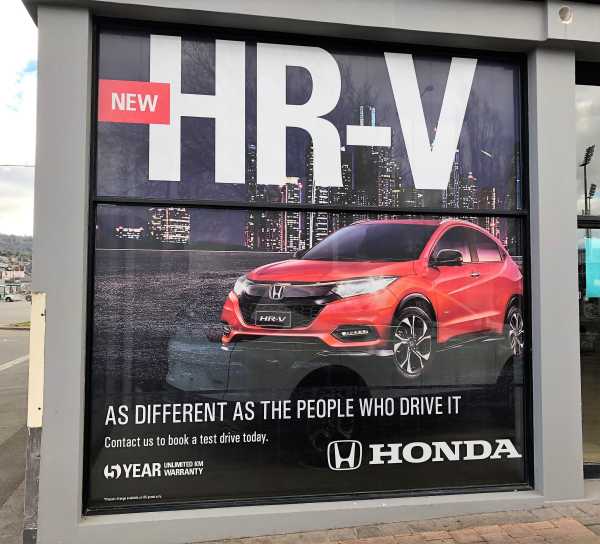 Honda Window Graphics One Way Vision