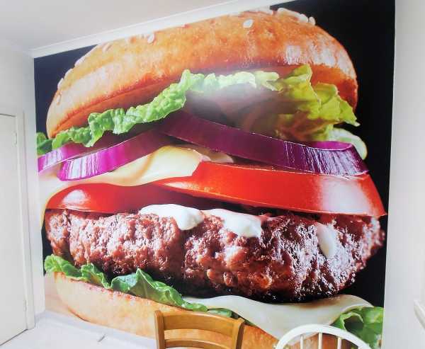 Wall Graphic Hamburger Fast Food